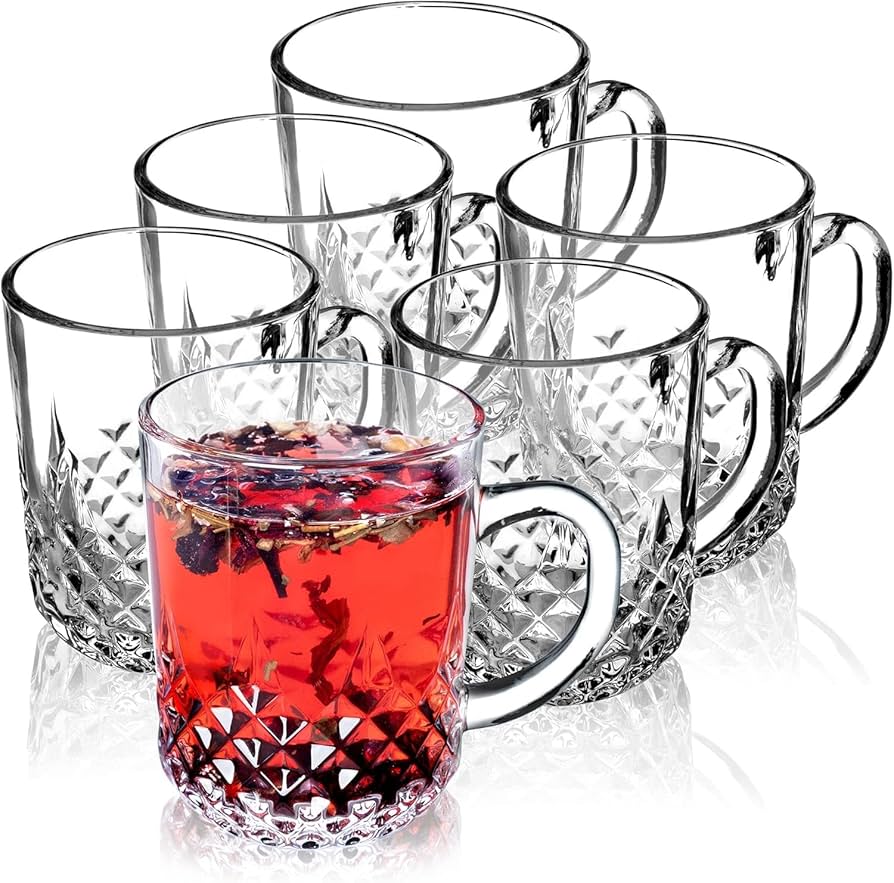 Akkaya glaskrus m/hank 6 stk. - 220 ml - Cevher - Løven Home