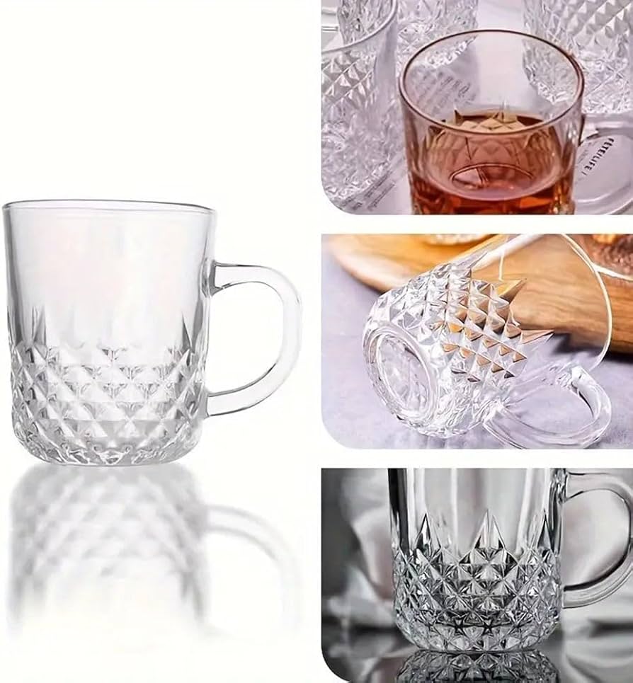 Akkaya glaskrus m/hank 6 stk. - 220 ml - Cevher - Løven Home