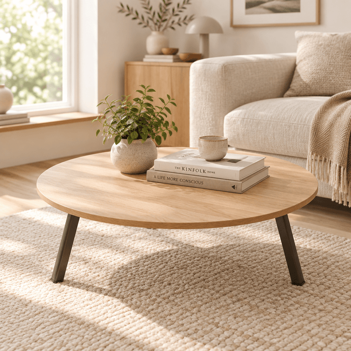 Akkaya - Gulvbord (Sofra) - 90 cm | Bøg | Rund - Løven Home