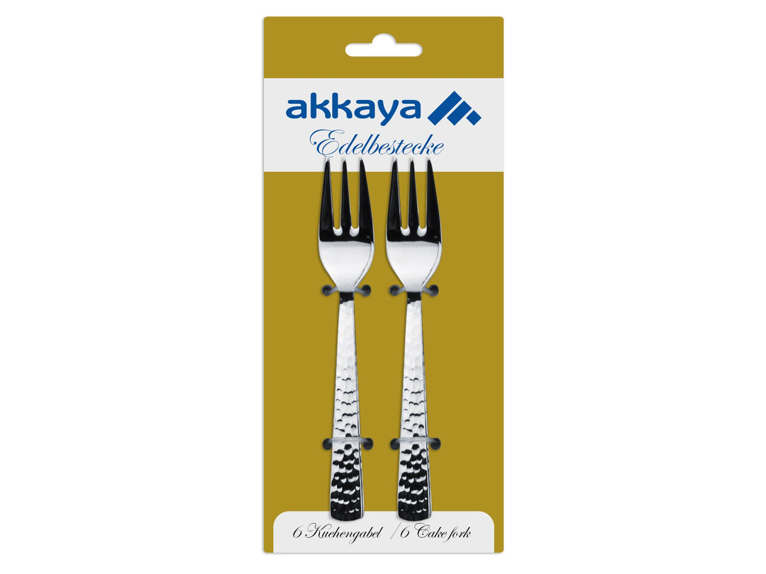 Akkaya - Kagegafler - 6 stk | Rustfrit Stål - Løven Home