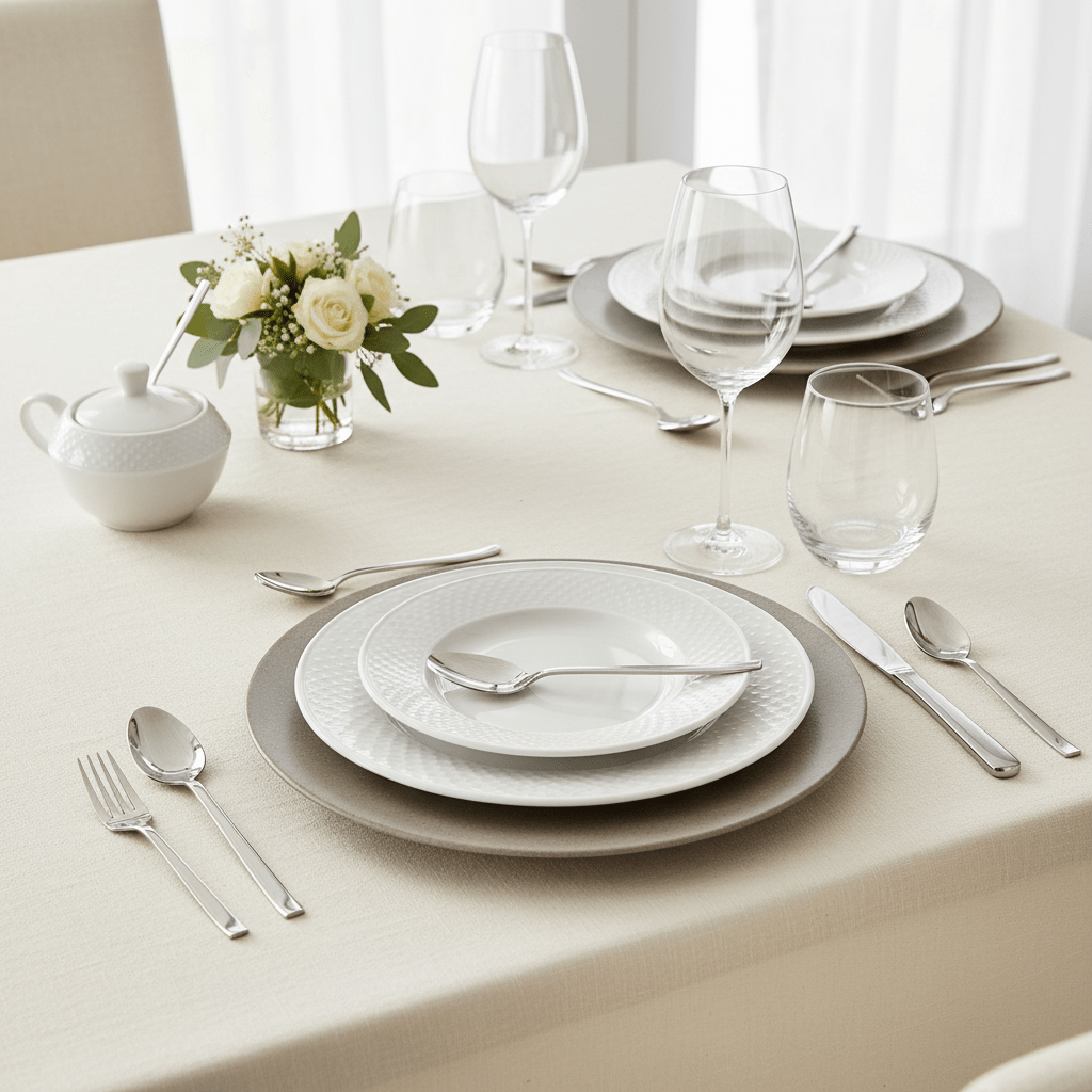 Akkaya Plain Teskesæt 6 stk. - Løven Home