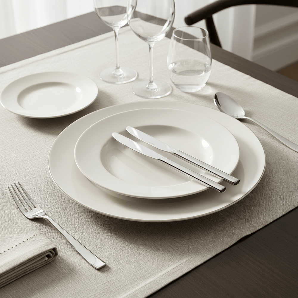 Akkaya Smørknivsæt 2 stk. Plain - Rustfrit Stål - ES035 - Løven Home