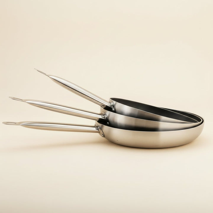 Akkaya Stegepande 28 cm – Non - Stick i Rustfrit Stål - Løven Home