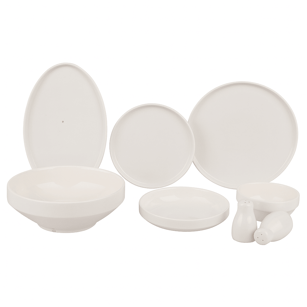 Alara Mira Hvid Porcelænssæt 28 dele - 6 personer - Løven Home