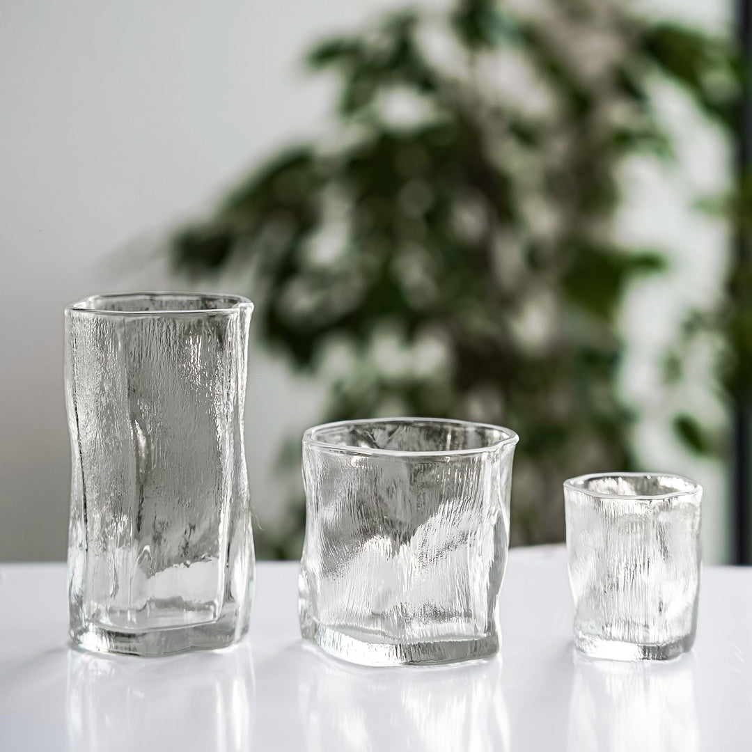 Almina Artic Snow Piccolo Glassæt 6 stk. - 60 ml - Iset Tekstur - Løven Home