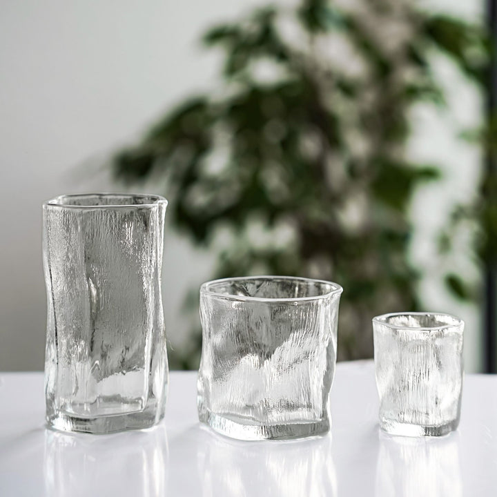 Almina Artic Snow Piccolo Glassæt 6 stk. - 60 ml - Iset Tekstur - Løven Home