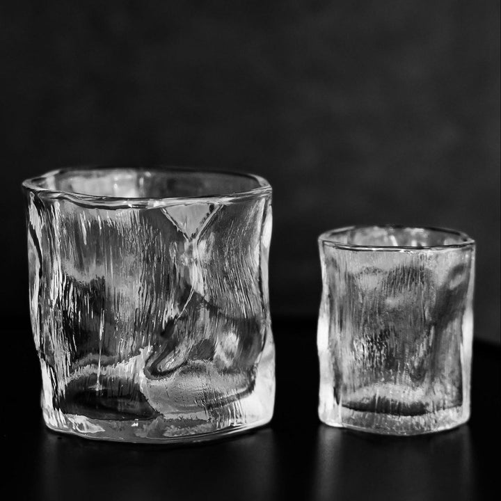 Almina Artic Snow Piccolo Glassæt 6 stk. - 60 ml - Iset Tekstur - Løven Home