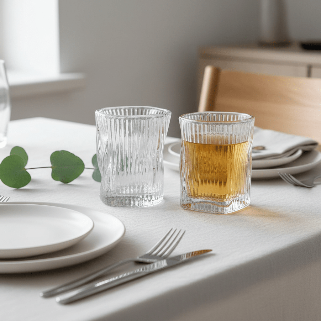 Almina Artic Terra Corta Glassæt 6 stk - 230 ml - Løven Home