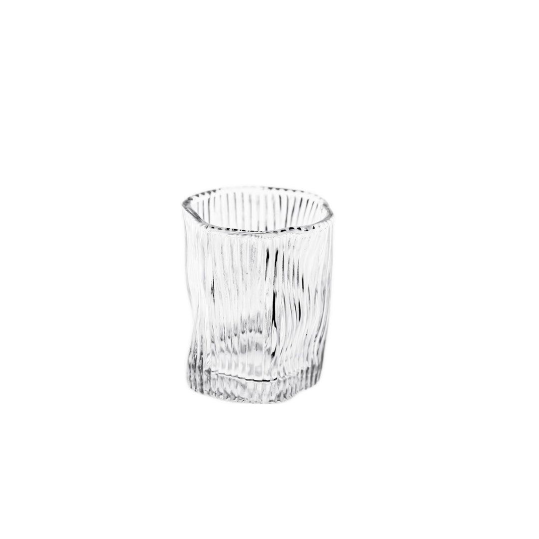 Almina Artic Terra Piccolo Glassæt 6 stk. - 60 ml - Riflet Overflade - Løven Home