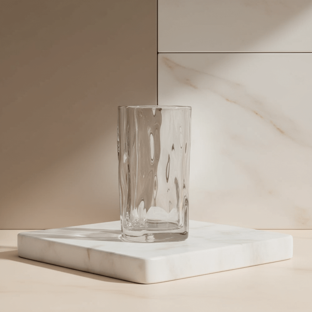 Almina Artic Vidro Grande Drikkeglas 6 stk - 270 ml - Bølget overflade - Løven Home