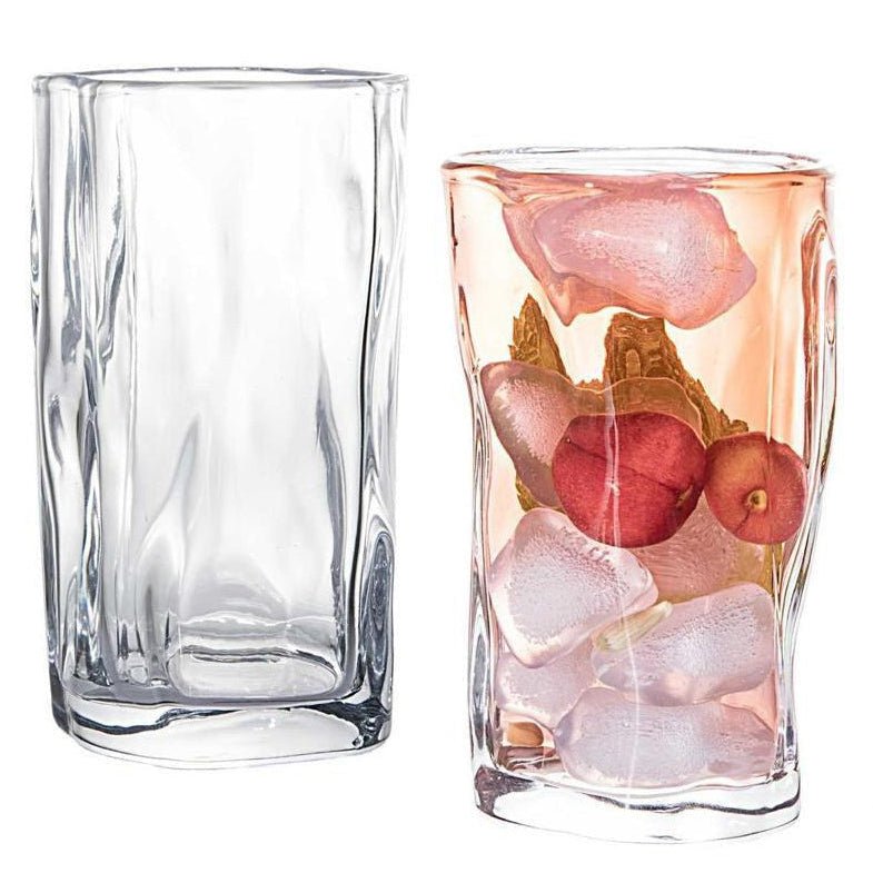 Almina Artic Vidro Grande Drikkeglas 6 stk - 270 ml - Bølget overflade - Løven Home