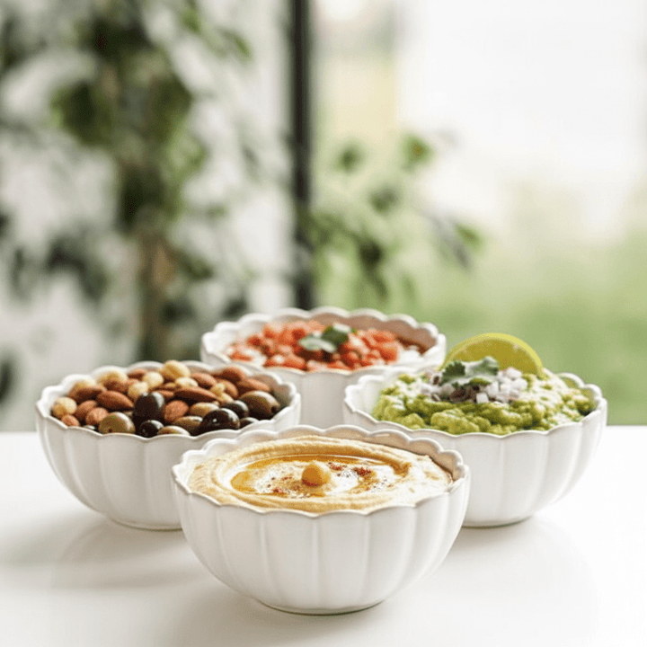 Almina Bloomy dipskåle – 6 stk. (9 × 4,5 cm) - Løven Home