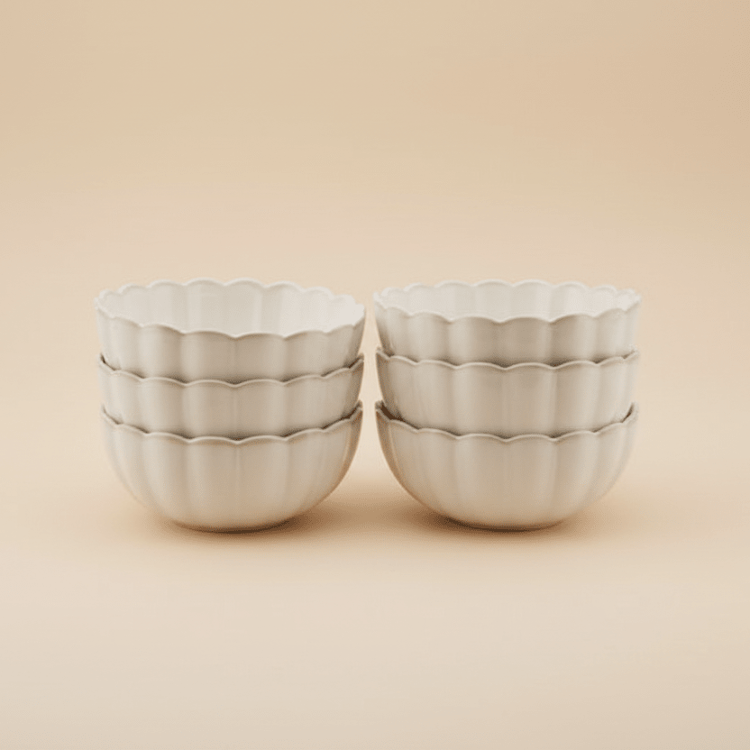 Almina Bloomy suppeskåle – 6 stk. (13x5,5 cm) - Løven Home