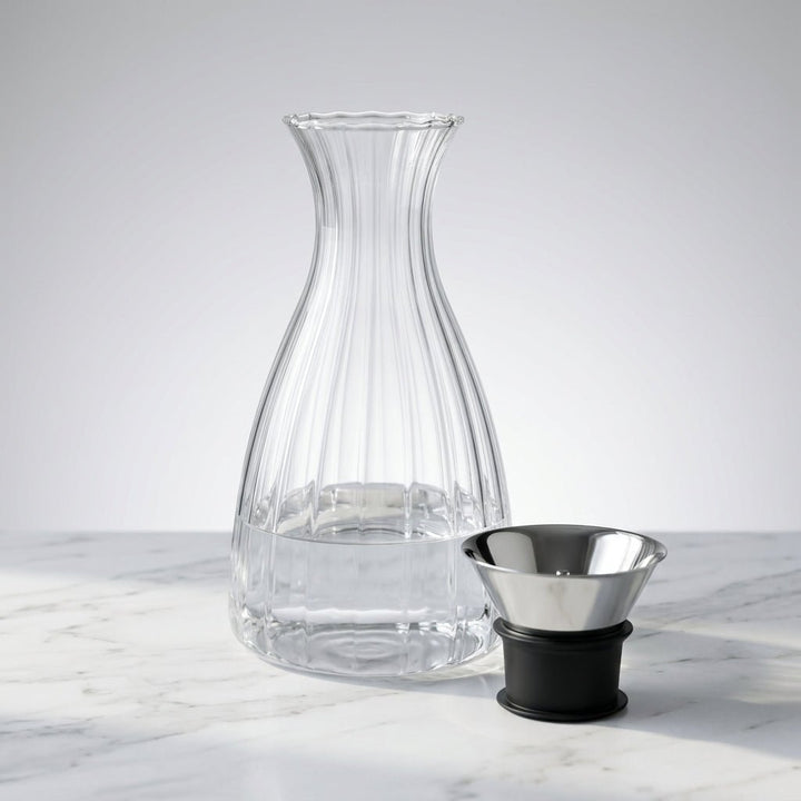 Almina - Borosilikat glaskaraffel m/låg – 1,8 liter | Riflet - Løven Home