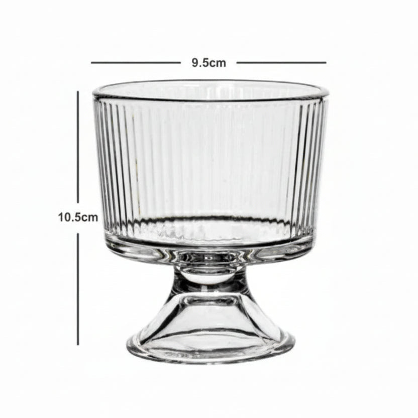 Almina Deli Glas Dessertskåle 6 stk. - 300 ml - Løven Home
