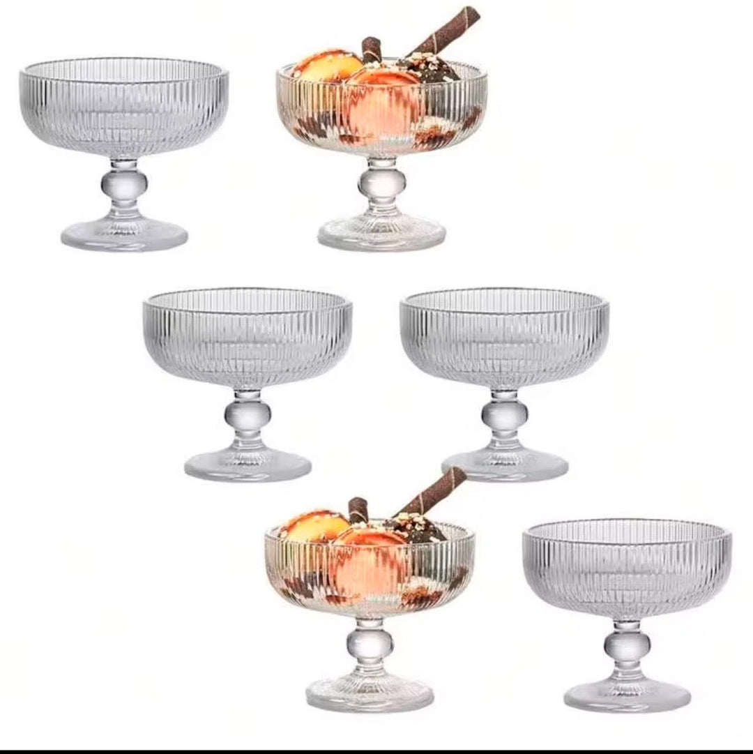 Almina Dessertskål med Rillet Design - Løven Home