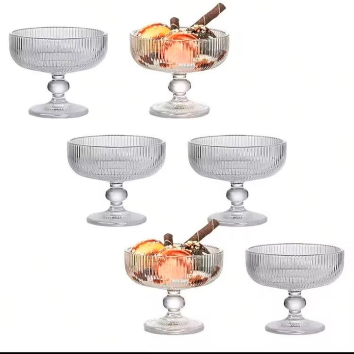 Almina Dessertskål med Rillet Design - Løven Home
