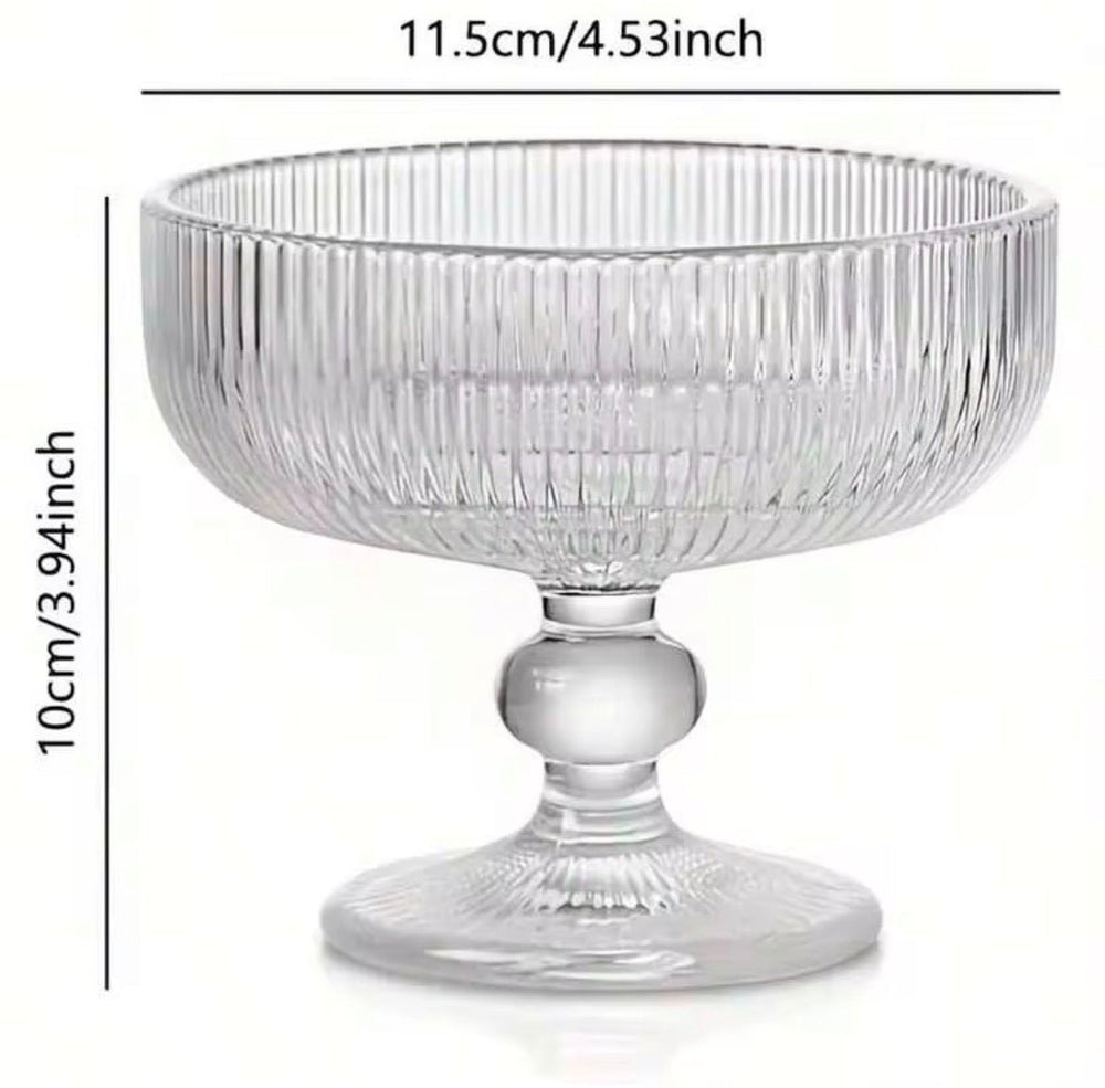 Almina Dessertskål med Rillet Design - Løven Home