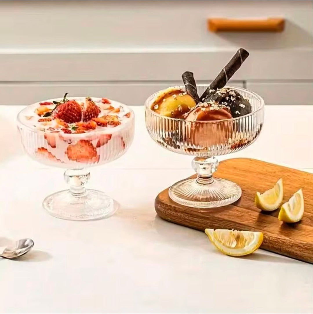 Almina Dessertskål med Rillet Design - Løven Home
