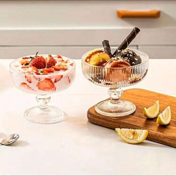 Almina Dessertskål med Rillet Design - Løven Home