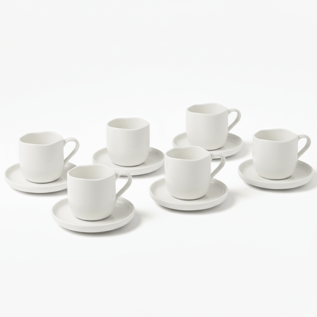 Almina Diva Kaffesæt til 6 personer - 250 ml - 12 Dele - Løven Home