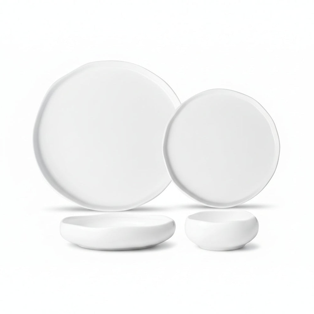 Almina Diva Porcelæn Spisestel – 24 dele - 6 Personer - Løven Home