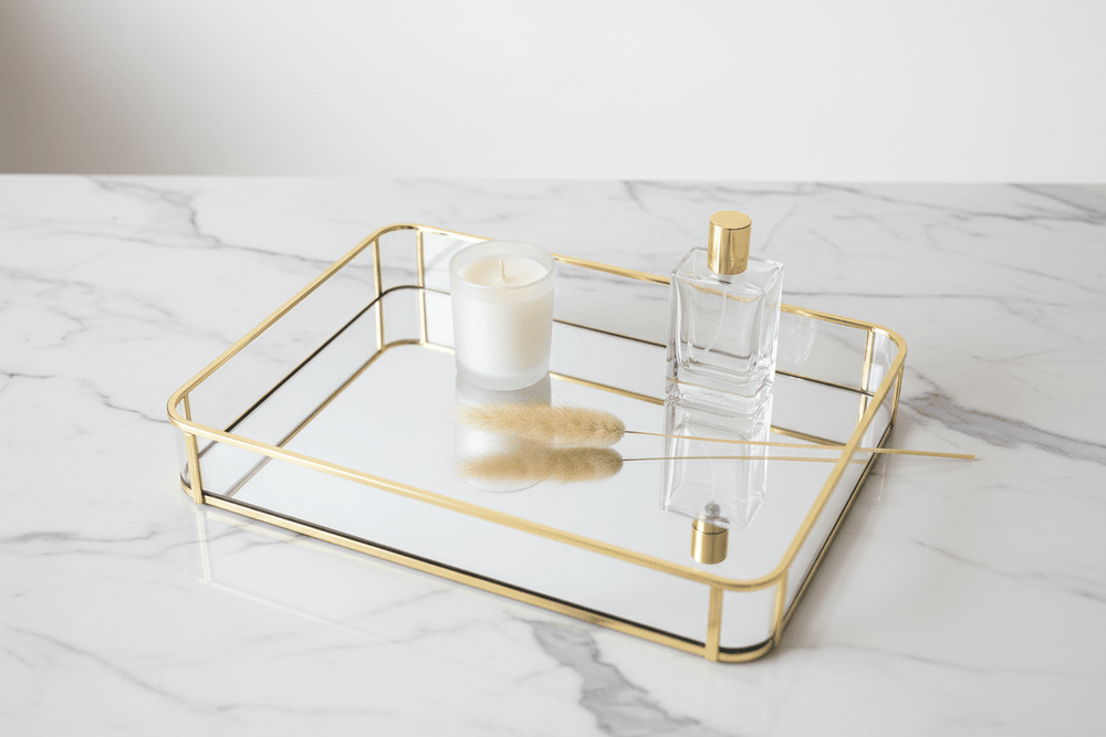 Almina elegant - Smukke guldfad - 30 x 40 cm - Løven Home