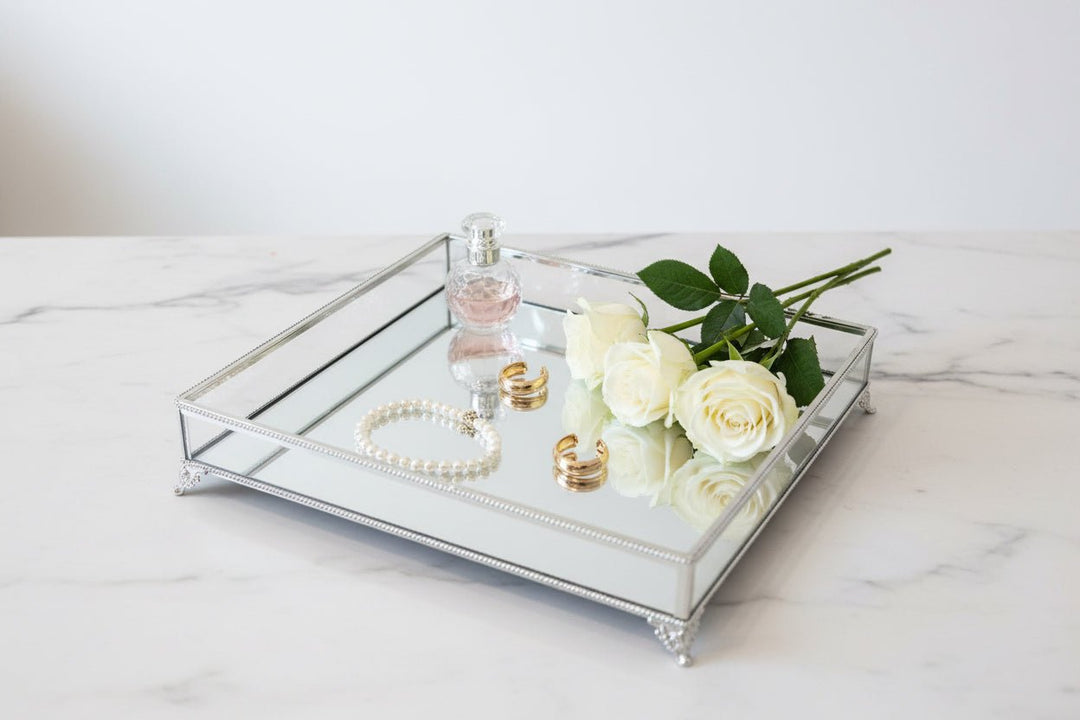 Almina elegant - Smukke sølvfad- 30 x 40 cm - Løven Home