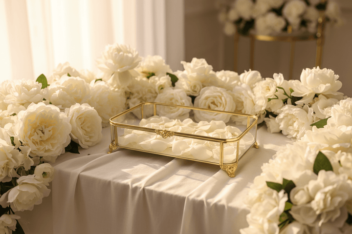 Almina elegant -Smykke guld bakke -30 x 20 cm - Løven Home