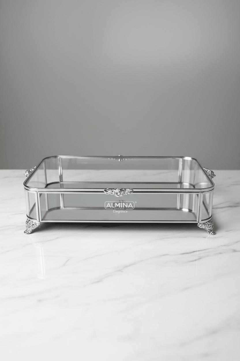 Almina elegant - smykke sløv bakke 30 x 20 cm - Løven Home