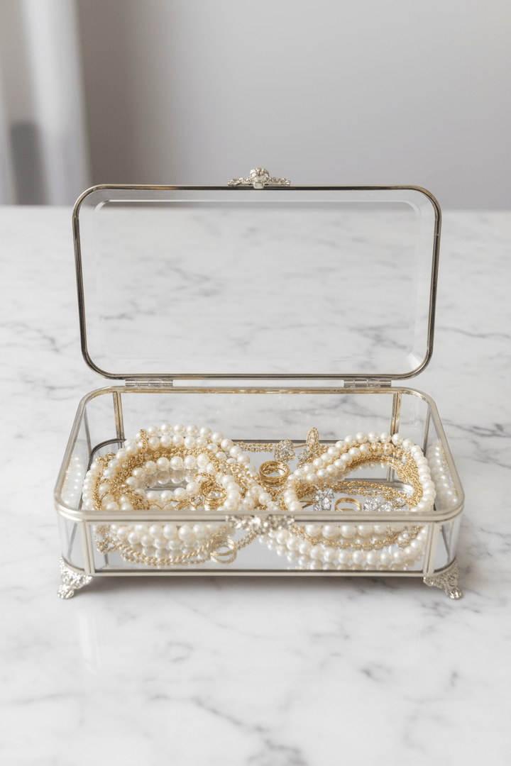 Almina elegant -Smykke sølv bakke -25 x 35 cm - Løven Home