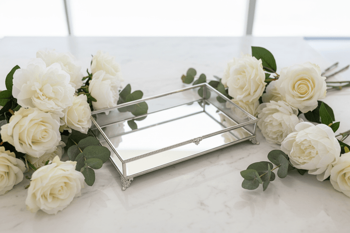 Almina elegant- smykke sølvbakke- 25 x 35 cm - Løven Home