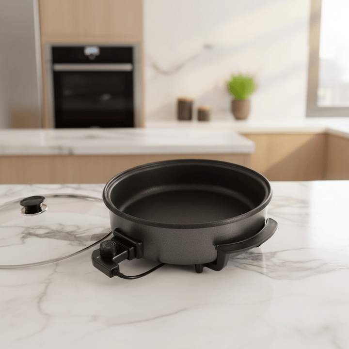 Almina - Elektrisk Multifunktionel Pizzaovn/Pizzapande - Ø32 x 9 cm | 1500W - Løven Home