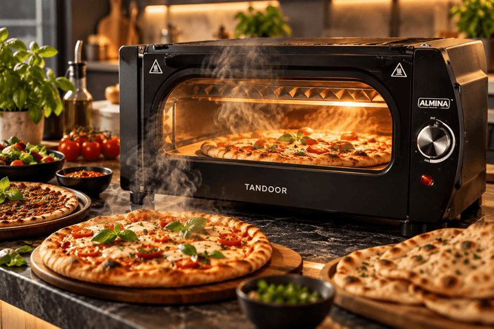 Almina - Elektrisk Tandoor Ovn - 2100W | 40 x 35 x 22 cm - Løven Home