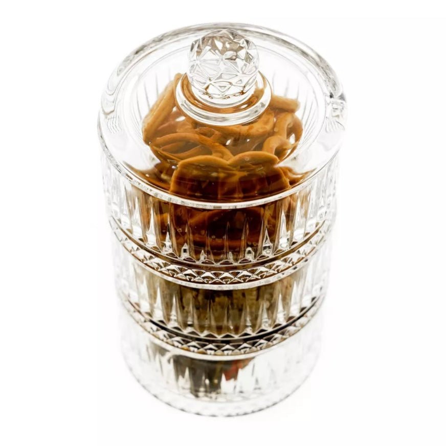 Almina Elisa Glasskålesæt m/låg 4 dele 10x20 cm - Løven Home