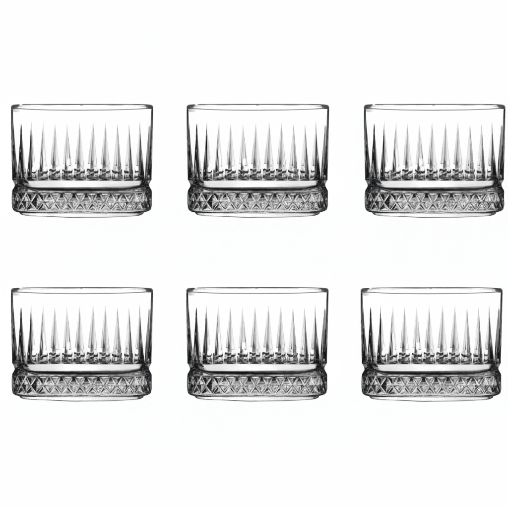 Almina Eternal Kvadratisk Glasskålesæt 6 stk. 260 ML - Løven Home