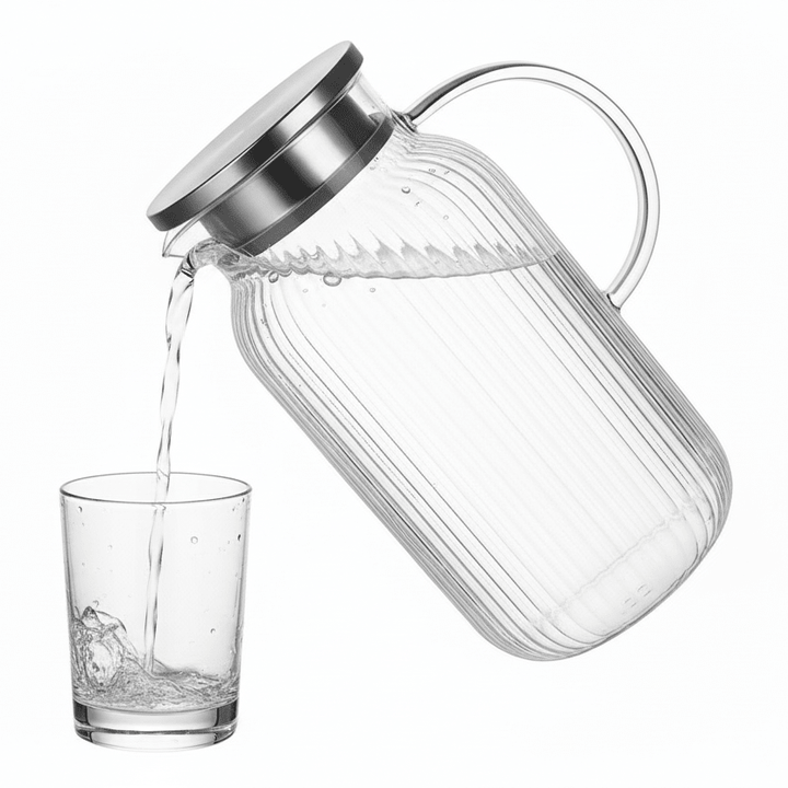 Almina Freya Drypfri Glaskaraffel m/Låg 1800 ml - Løven Home