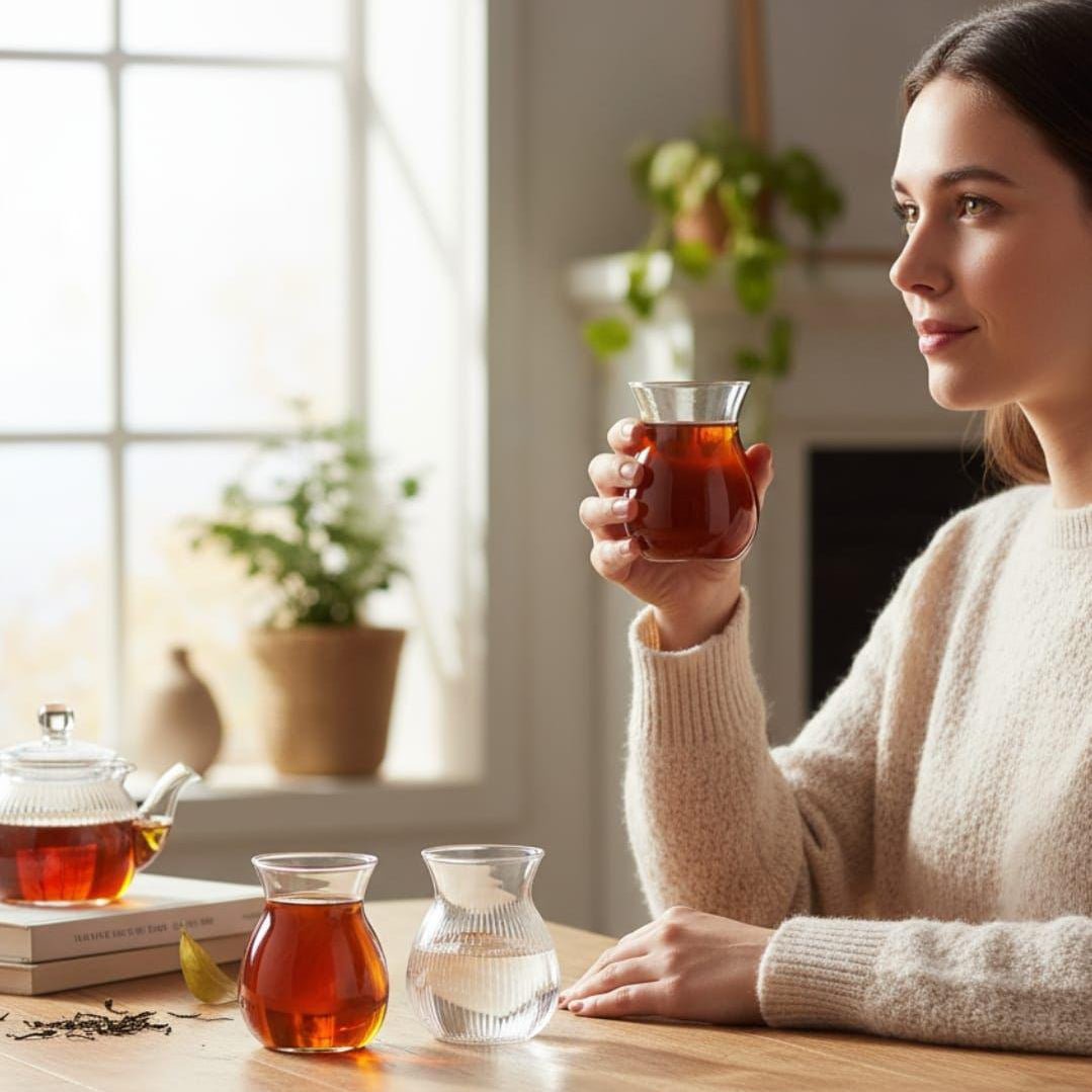 Almina Freya Elegante Teglassæt 6 Stk. - 220 ml - Løven Home