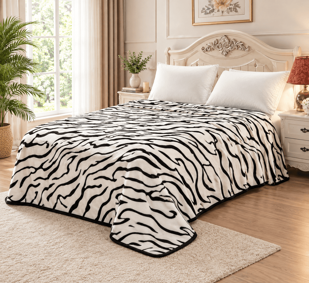 ALMINA Germany – Sengetæppe Blomstermønstre - 160 × 220 cm - Løven Home