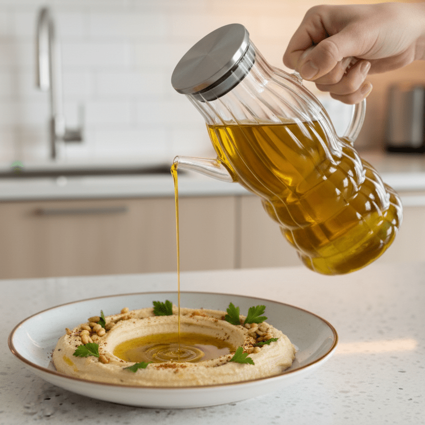 Almina Glas Olie - eller Eddikekande m/Aluminiumlåg 600 ml - Løven Home