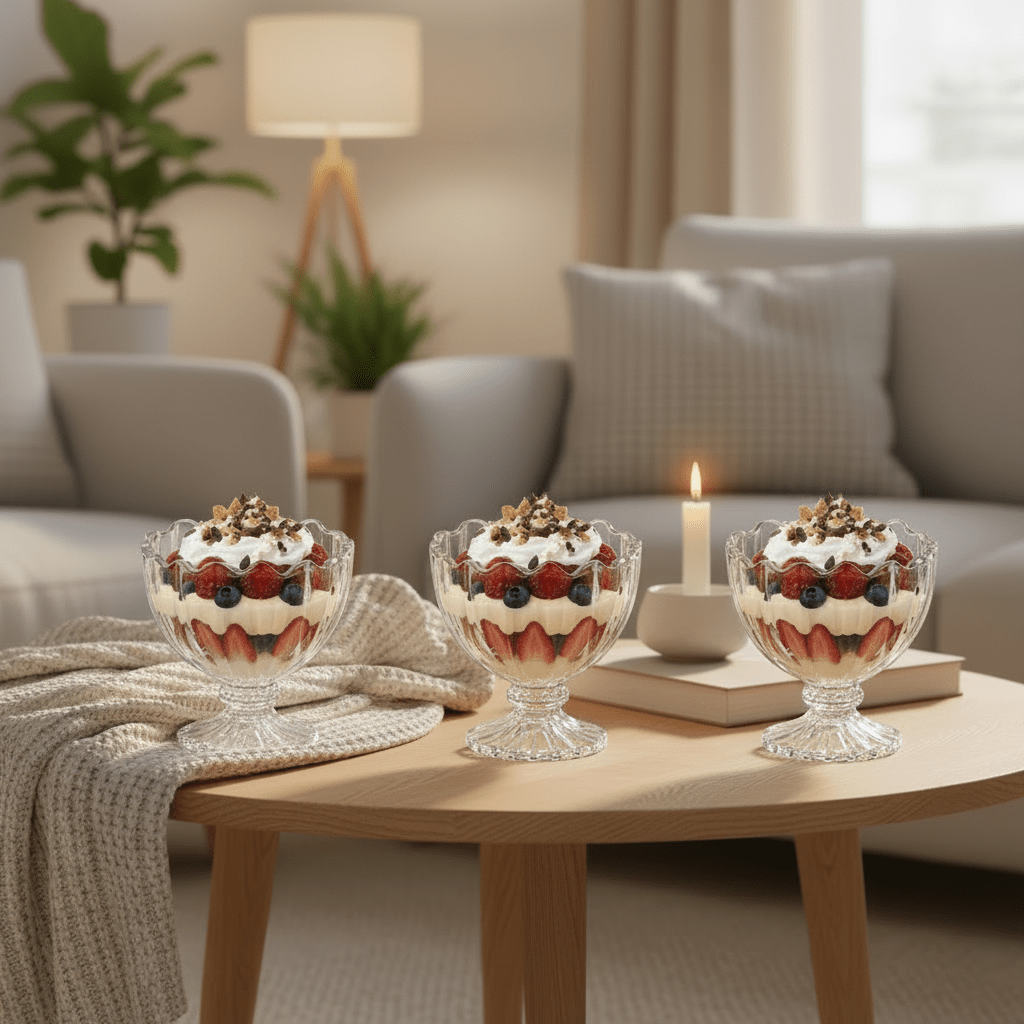 Almina La Fiore Corta Dessertskålesæt - 6 stk, 150 ml - Løven Home