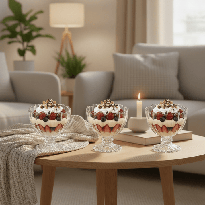 Almina La Fiore Corta Dessertskålesæt - 6 stk, 150 ml - Løven Home