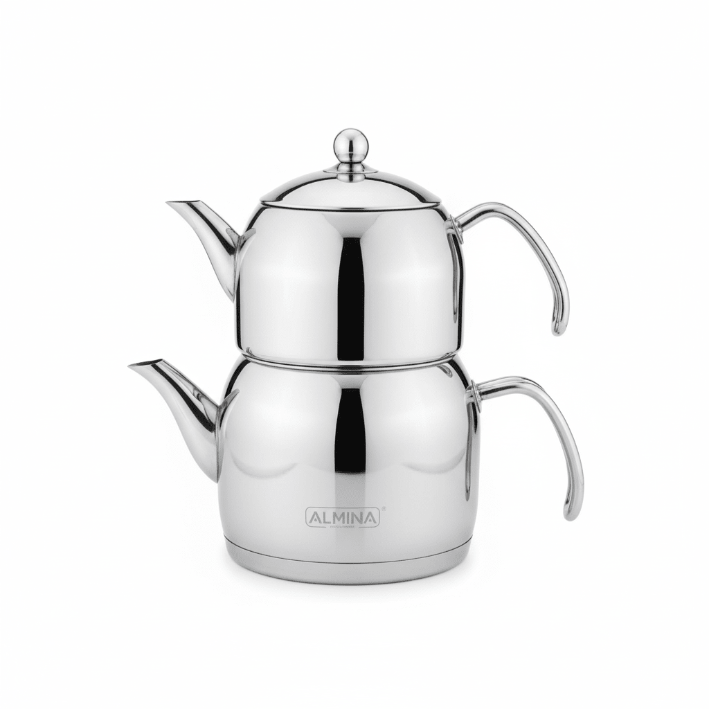 Almina Liya Large Tekandesæt 1,5 Liter / 3 Liter - Rustfrit stål - Induktion - Løven Home