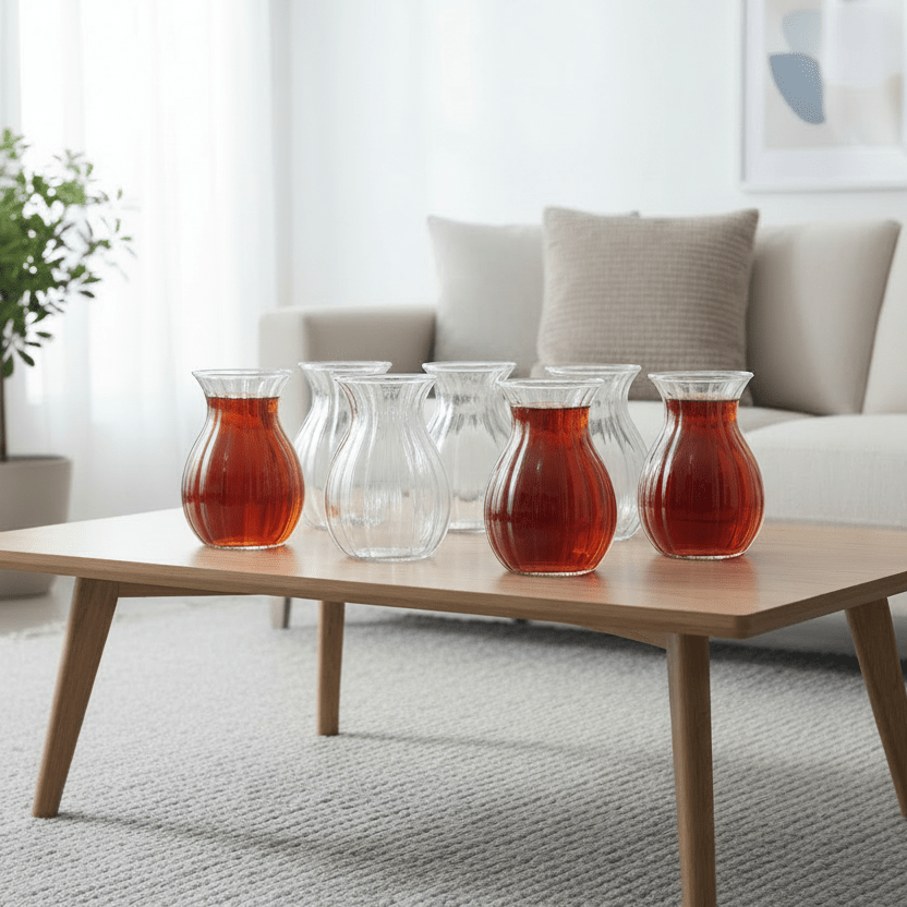 Almina Luana Elegante Teglassæt 6 stk, 220 ml - Løven Home