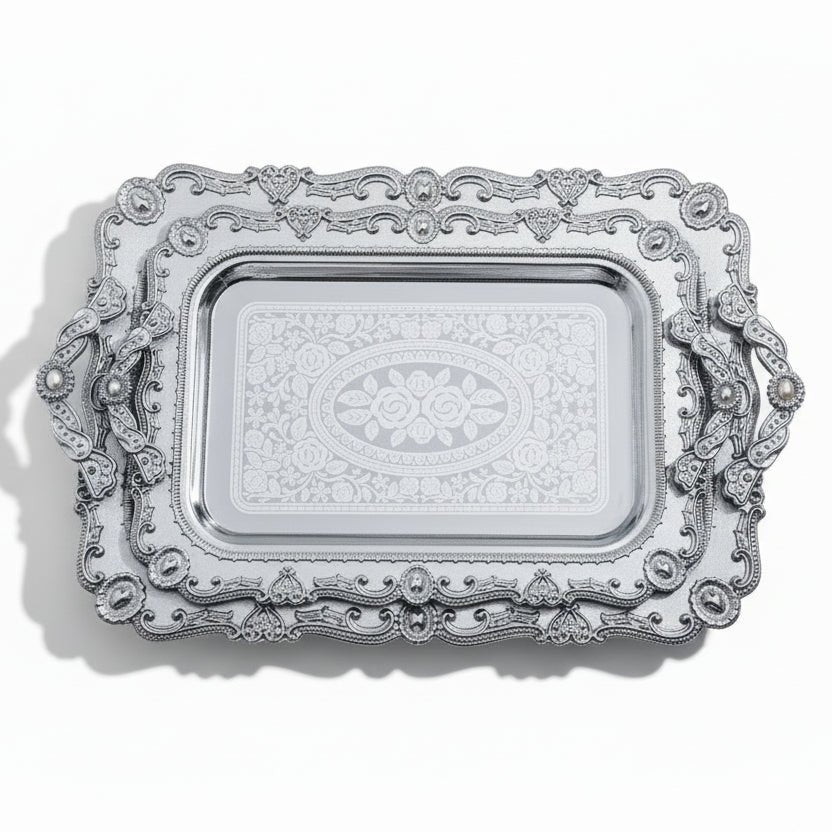 Almina Metalbakkesæt 2 stk. Guld/Sølv | Flere Varianter - Løven Home