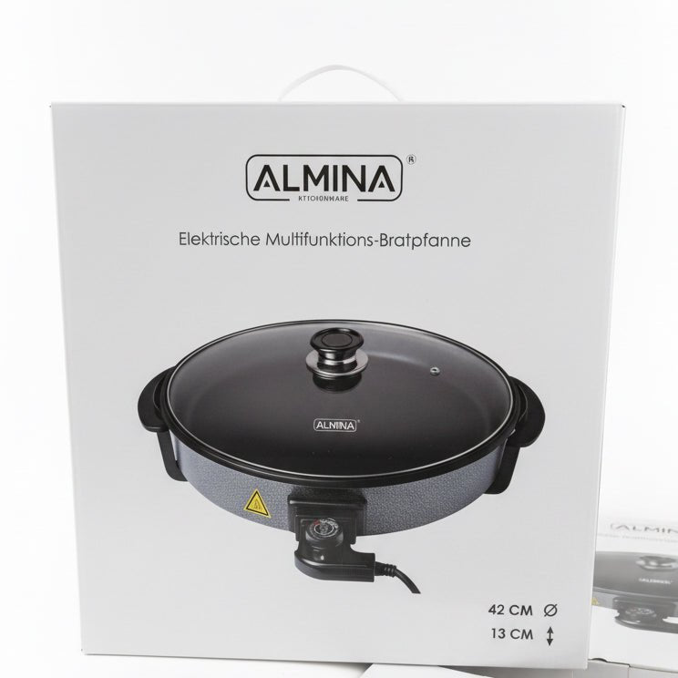 Almina Multifunktionel Elektrisk Pizzapande 42 x 13 cm - Løven Home