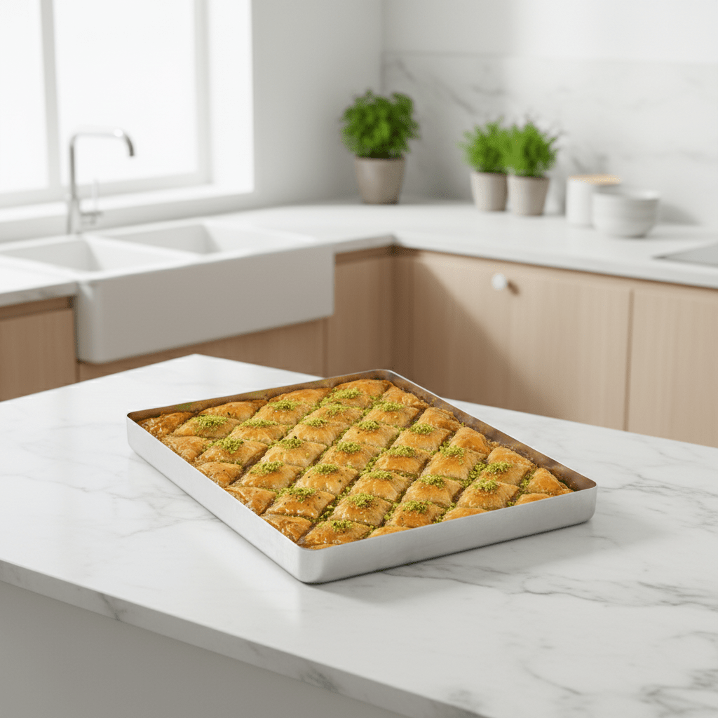 Almina - Ovnfast bradepande til baklava og börek - 35 x 45 cm |Aluminium - Løven Home