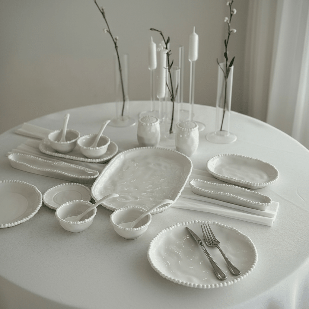 Almina Pearly Morgenmadsstel 31 Dele - 6 Personer - Løven Home