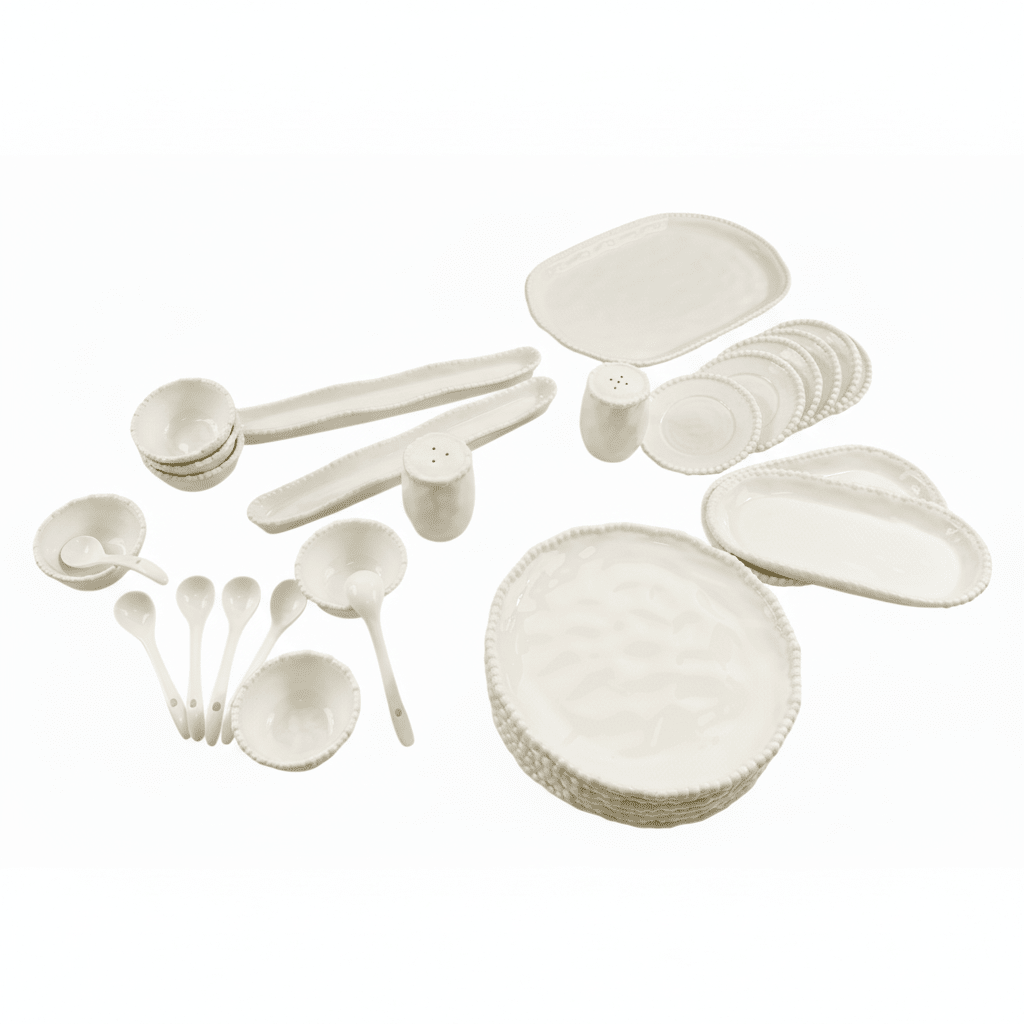 Almina Pearly Morgenmadsstel 31 Dele - 6 Personer - Løven Home