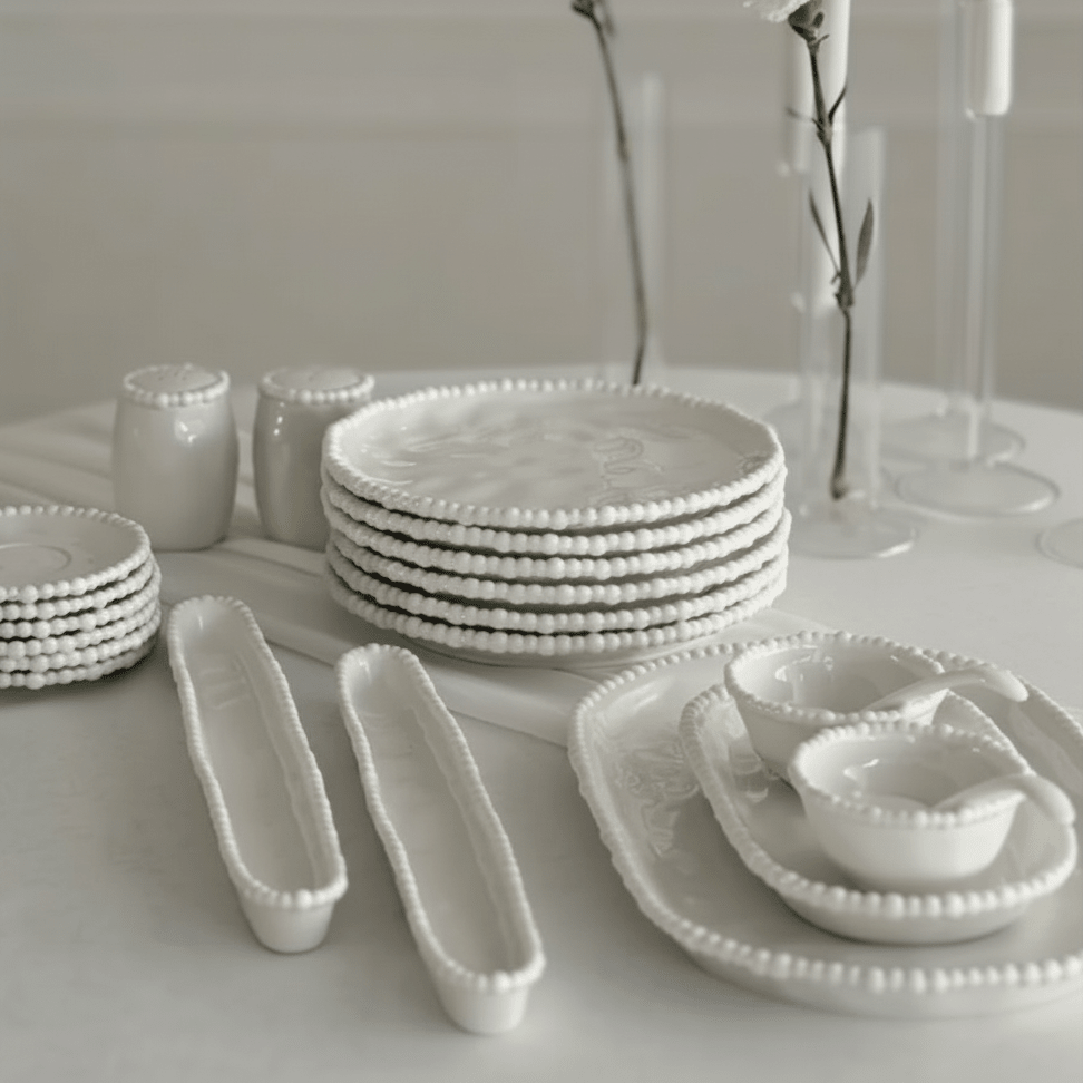 Almina Pearly Morgenmadsstel 31 Dele - 6 Personer - Løven Home